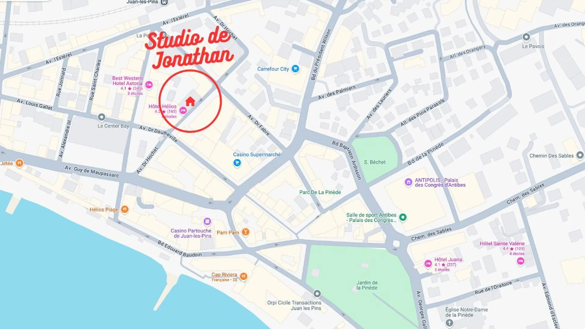 Διαμέρισμα Studio De Jonathan - Refait A Neuf - Plage A 200M Ζουάν λε Πιν